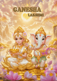 พระพิฆเนศ,พระแม่ลักษมี,ร่ำรวยเงินทอง