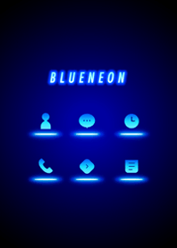 Blue Neon Icon.