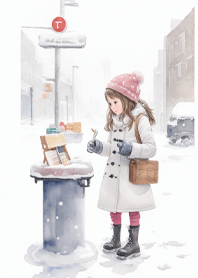 บนถนนในฤดูหนาว