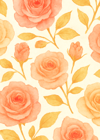 rose pattern01 red & yellow