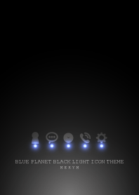 BLUE PLANET BLACK LIGHT ICON
