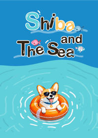 Shiba and the sea