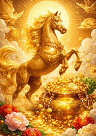 Wealth Awakens: Golden Horse Glow#7