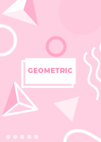 3D Geometric Pastel Pink