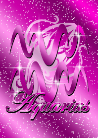 Zodiac signs -Aquarius2 purple-