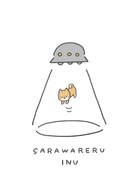 さらわれるイヌ(白)