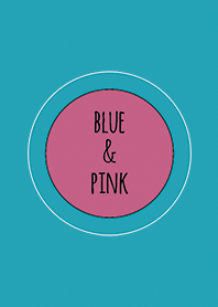 Biru & Pink (Bicolor) / Line Circle
