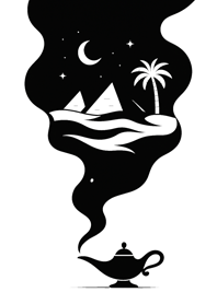 神秘夜晚的魔法燈