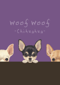Woof Woof - Chihuahua - ANCIENT PURPLE