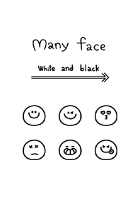 Many face White and black