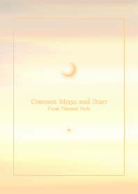 Crescent Moon and Stars 10/Natural Style