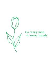 So many men, so many minds #green