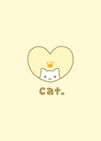 貓 王冠 [黃色]