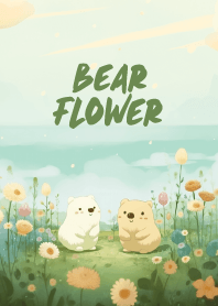 น้องหมีในสวนดอกไม้