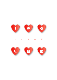 RED HEART -white-