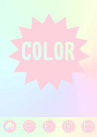 pink color rainbow  H18
