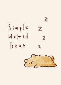 simple Melted bear beige.