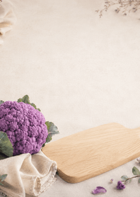 Purple Cauliflower Linen Board