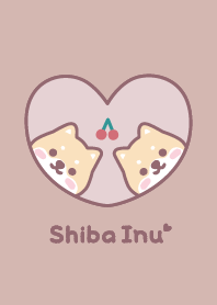 柴犬 櫻桃 [暗淡粉紅色]