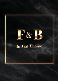 [ F&B ]  Initial Theme Gold Black