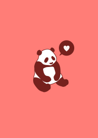 SIMPLE PANDA - Maroon red -