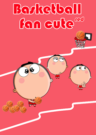 basketball fan cute (Theme Red)