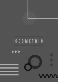 Minimal Geometric Dark Gray