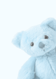 teddy bear peeks out 1 [Light Blue]
