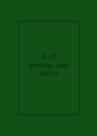 birthday color - May 21