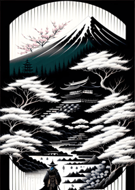 Ukiyo-e Mountains, Seas 40F51c