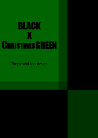 BLACK X CHRISTMAS GREEN