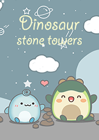 Dinosaur stone towers!