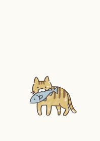 Cat with fish