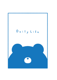 Bear Face (nose) /blue white BW