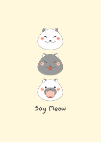 say meow