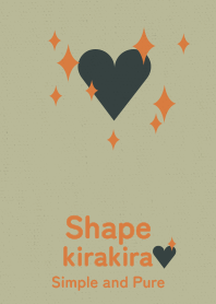 kirakira heart gray beige