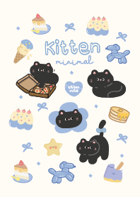 I Love Cat Blue : Minimal