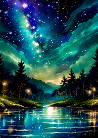 Beautiful starry night view#1598