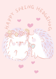 HAPPY SPRING HEDGEHOG