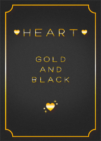 HEART GOLD AND BLACK