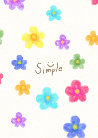 Watercolor POP flowers4 from Japan