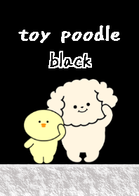 toy poodle dog theme4 black