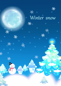 優しい冬の雪の景色2