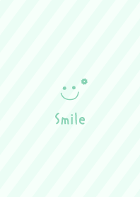 Smile Flower =Green= Stripe2