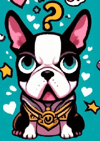 ボストンテリア犬の着せかえ２