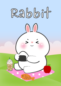 Picnic Cute White Rabbit Theme