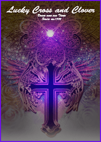 Lucky Cross and Clover purple