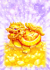 とめどなく財運を集めてくる龍亀