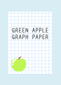 GREEN APPLE GRAPH PAPER-LIGHT BLUE-YELj