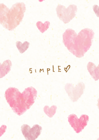 水彩ハートシンプル12